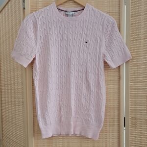 Tommy Hilfiger Light Pink Cable Knit Top